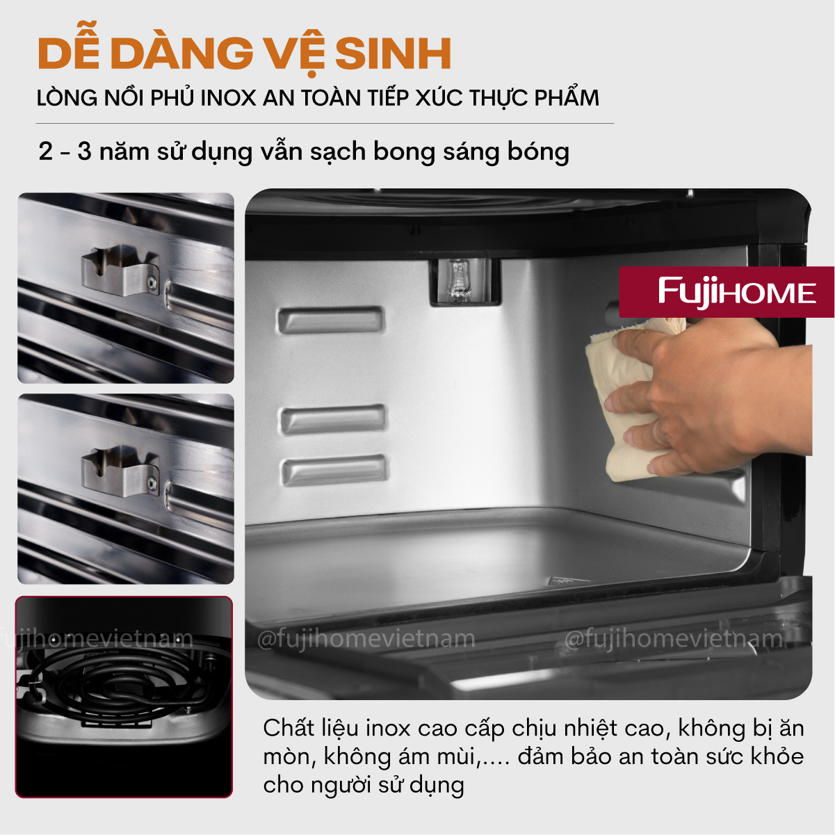 Hình ảnh chi tiết Nồi chiên không dầu Fujihome AA12DB 12Lít - Dung tích 12L - Ảnh số 20