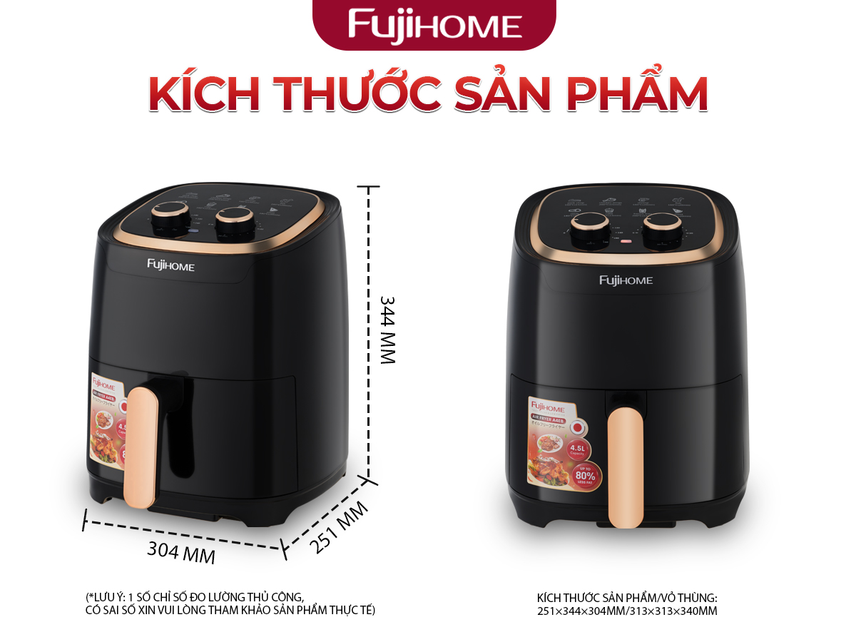 Hình ảnh chi tiết Nồi chiên không dầu Fujihome A4EB 4Lít - Dung tích 4L - Ảnh số 12