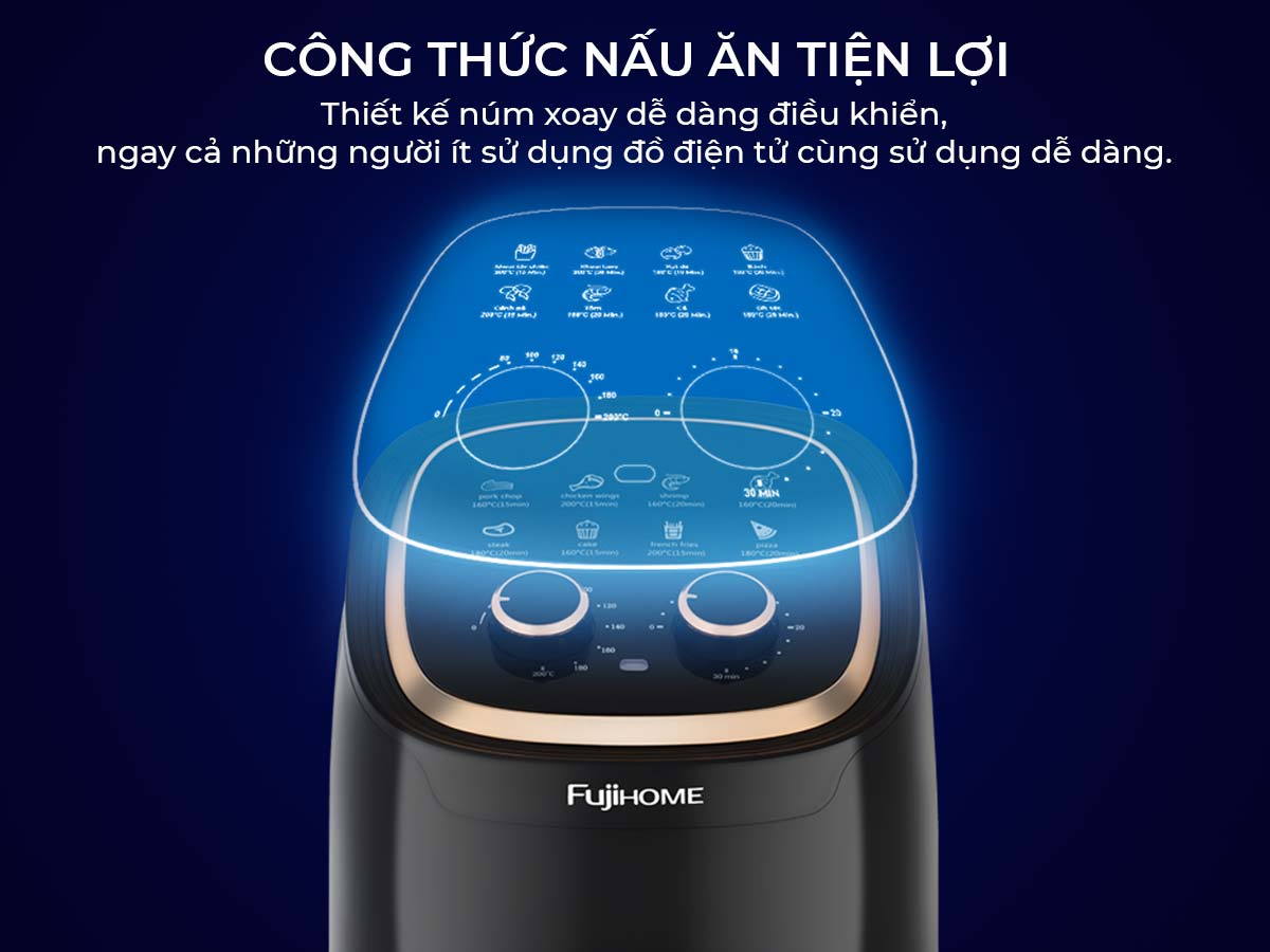 Hình ảnh chi tiết Nồi chiên không dầu Fujihome A4EB 4Lít - Dung tích 4L - Ảnh số 15