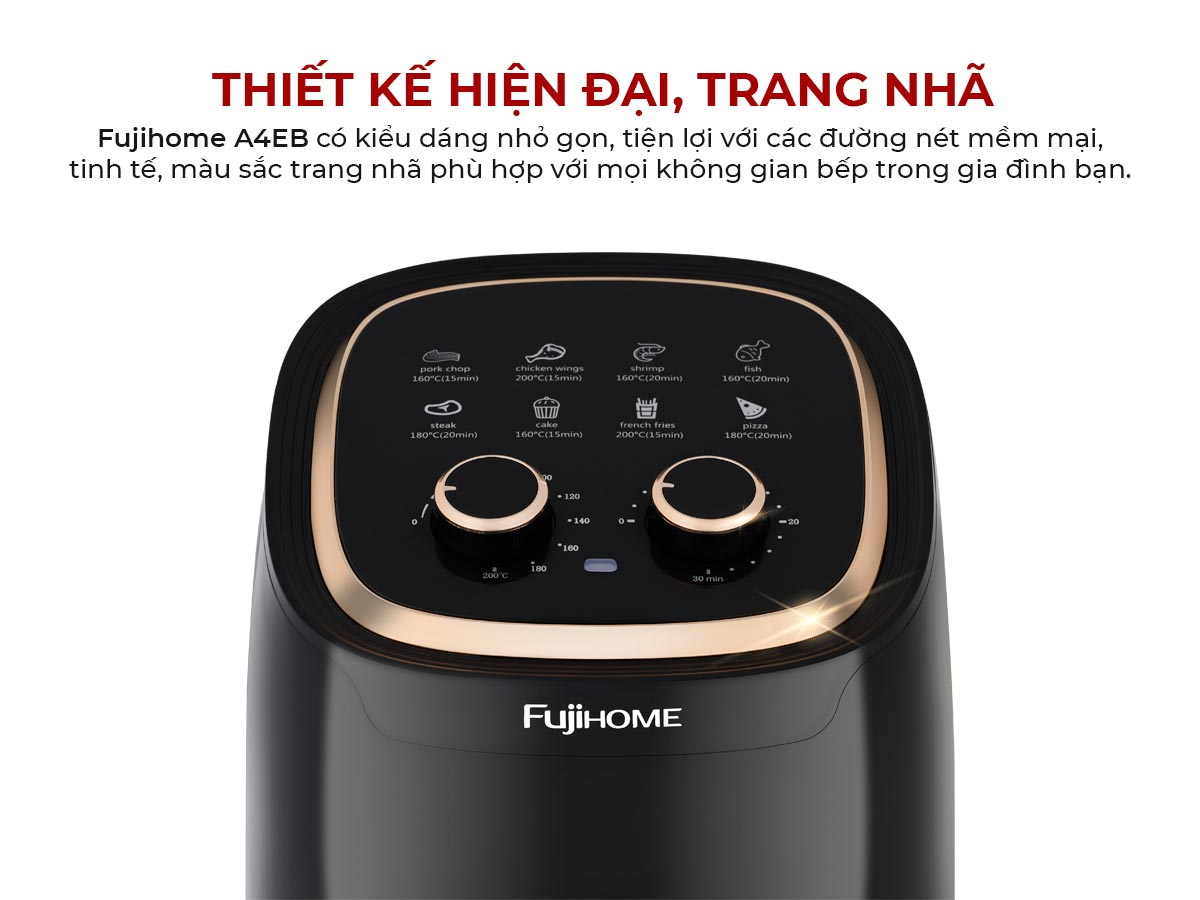 Hình ảnh chi tiết Nồi chiên không dầu Fujihome A4EB 4Lít - Dung tích 4L - Ảnh số 7
