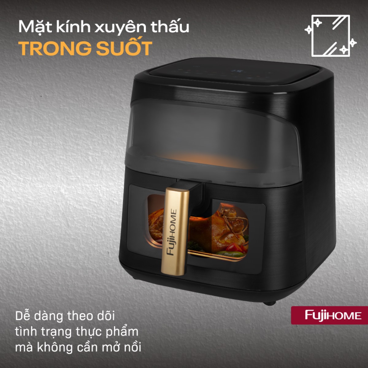 Hình ảnh chi tiết Nồi chiên không dầu Fujihome A8DG1NEW 8Lít - Ảnh số 18