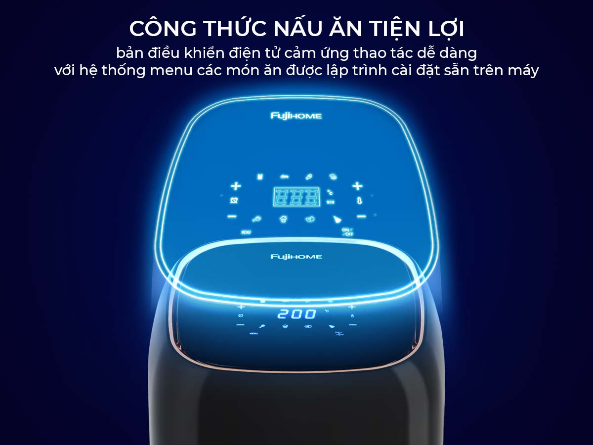 Hình ảnh chi tiết Nồi chiên không dầu Fujihome A6DB 6.5L t - Dung tích 6.5L - Ảnh số 15