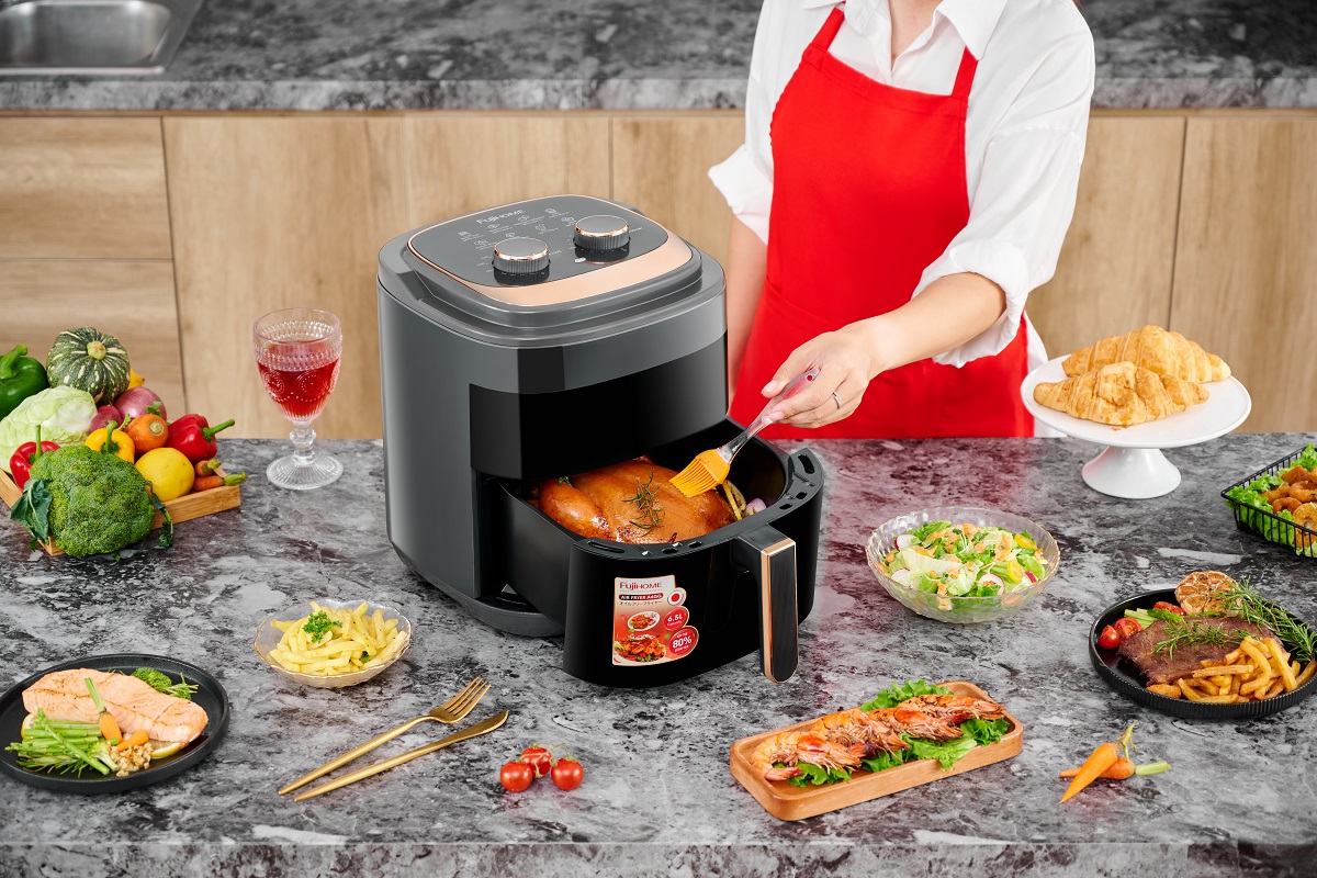 Hình ảnh chi tiết Nồi chiên không dầu Fujihome A6GG 6.5L t - Dung tích 6.5L - Ảnh số 13