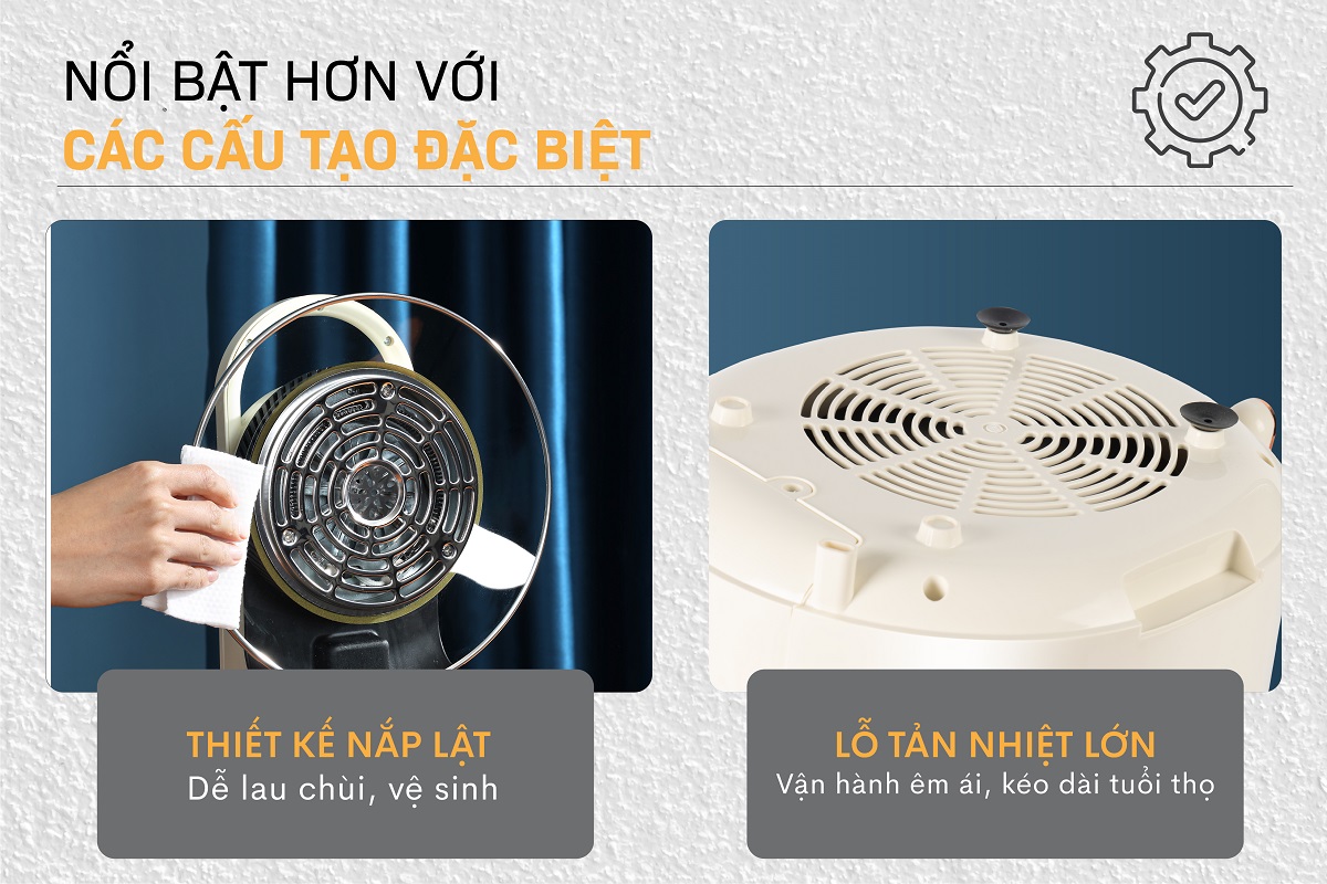 Hình ảnh chi tiết Nồi chiên không dầu Fujihome AG6 6Lít - Dung tích 6L - Ảnh số 16