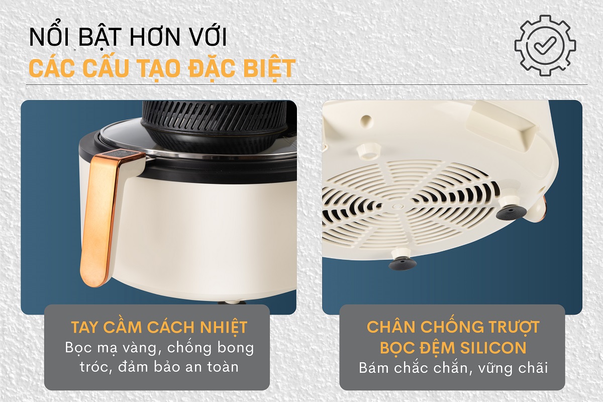Hình ảnh chi tiết Nồi chiên không dầu Fujihome AG6 6Lít - Dung tích 6L - Ảnh số 18
