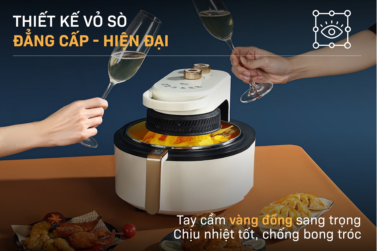 Hình ảnh chi tiết Nồi chiên không dầu Fujihome AG6 6Lít - Dung tích 6L - Ảnh số 5