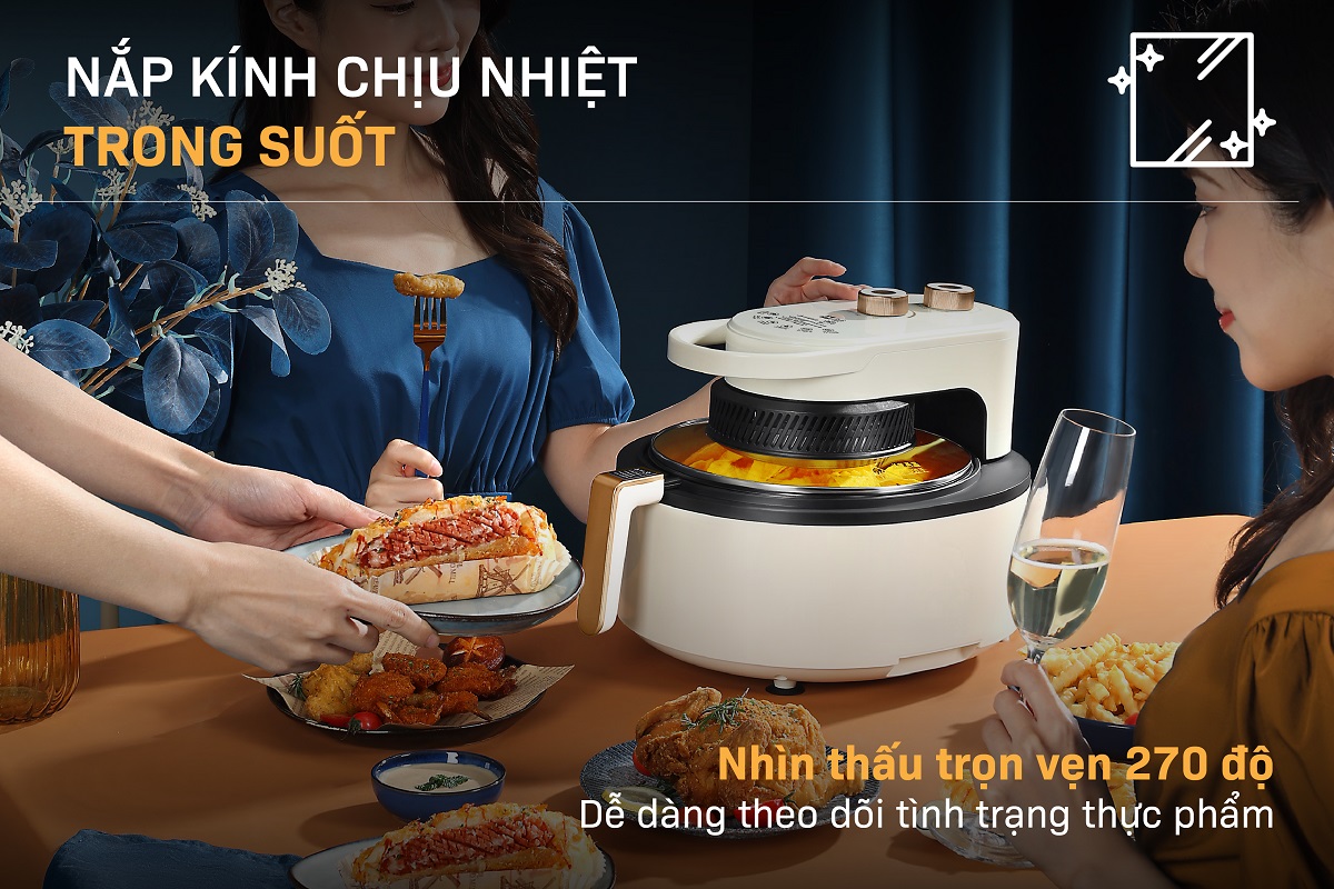 Hình ảnh chi tiết Nồi chiên không dầu Fujihome AG6 6Lít - Dung tích 6L - Ảnh số 9