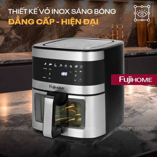 Hình ảnh chi tiết Nồi chiên không dầu Fujihome A10DG2 10Lít - Dung tích 10L - Ảnh số 11