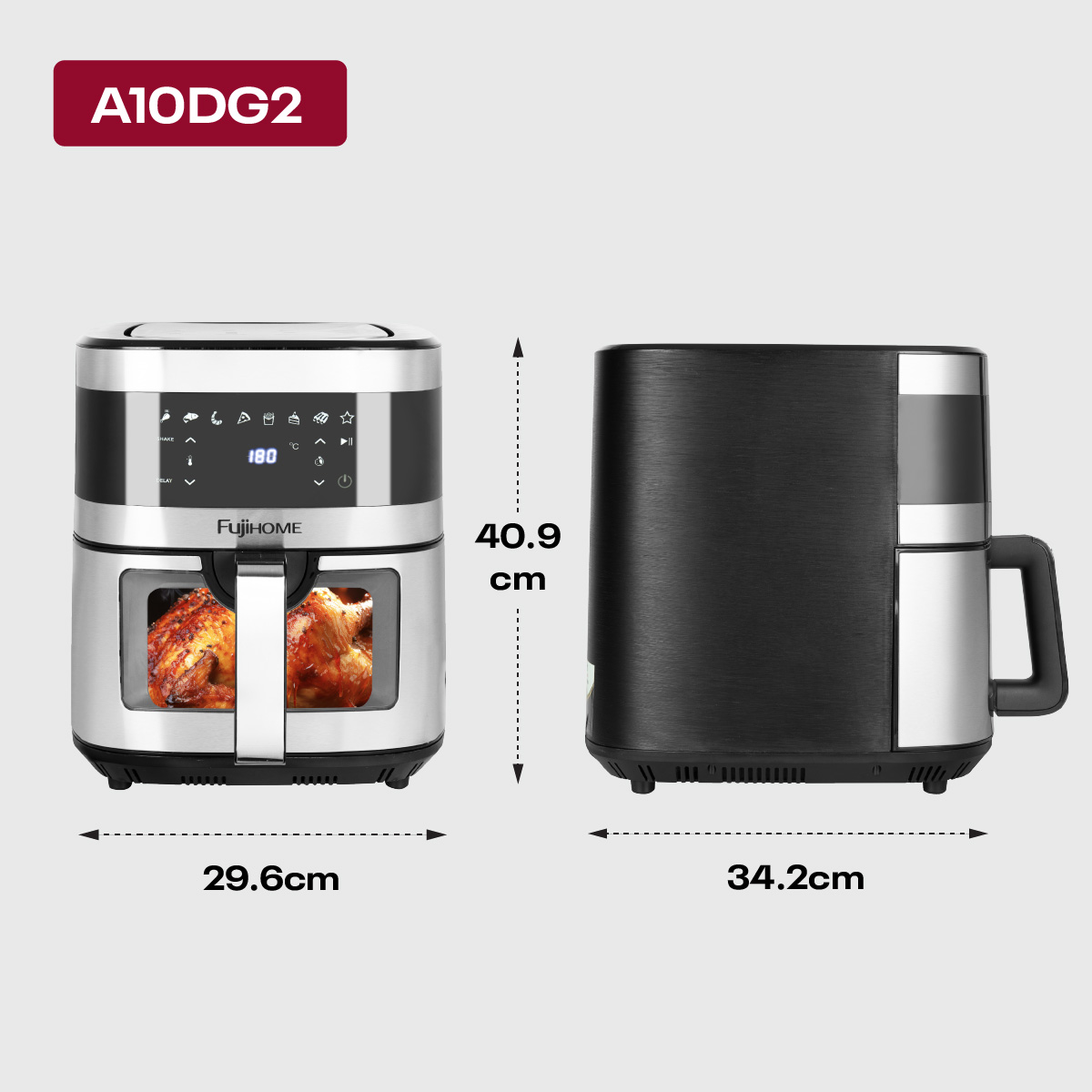 Hình ảnh chi tiết Nồi chiên không dầu Fujihome A10DG2 10Lít - Dung tích 10L - Ảnh số 20