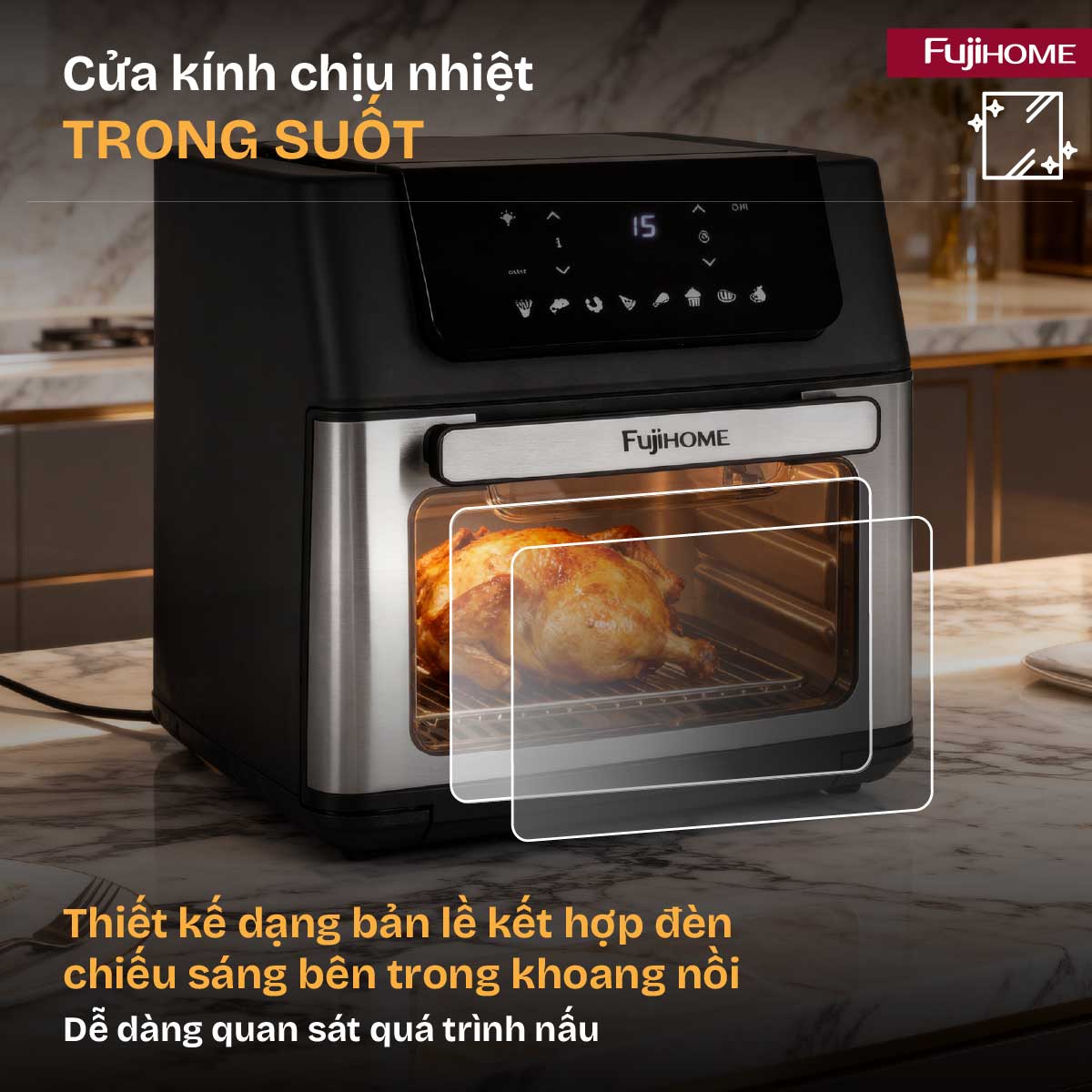 Hình ảnh chi tiết Nồi chiên không dầu Fujihome A16D ( 16 lit) - Ảnh số 16