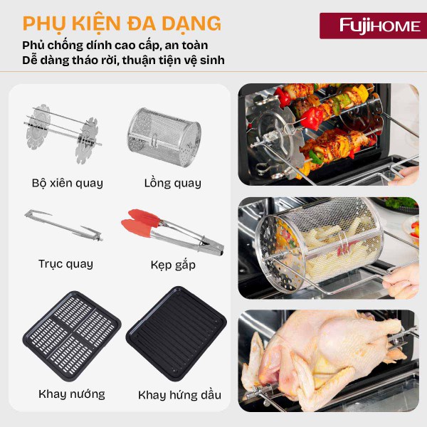Hình ảnh chi tiết Nồi chiên không dầu Fujihome A16D ( 16 lit) - Ảnh số 4
