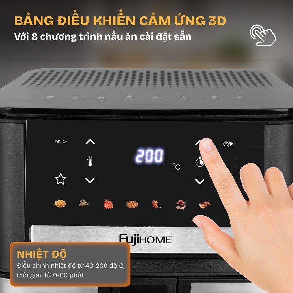 Hình ảnh chi tiết Nồi chiên không dầu Fujihome A7DH ( 7 lít) - Ảnh số 3