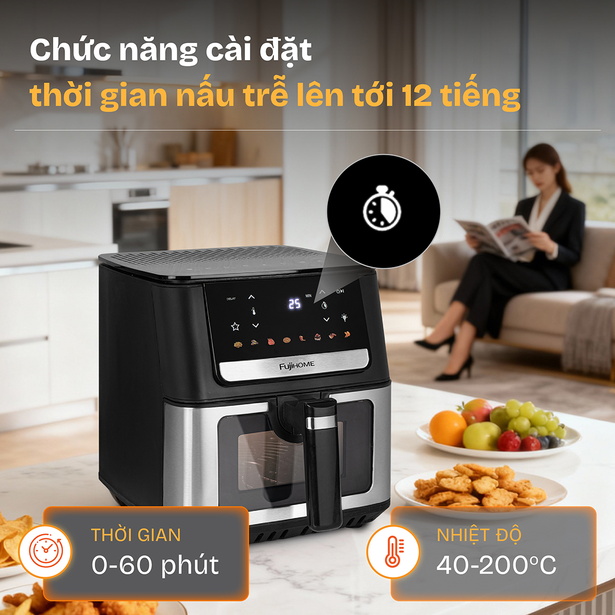 Hình ảnh chi tiết Nồi chiên không dầu Fujihome A7DH ( 7 lít) - Ảnh số 23