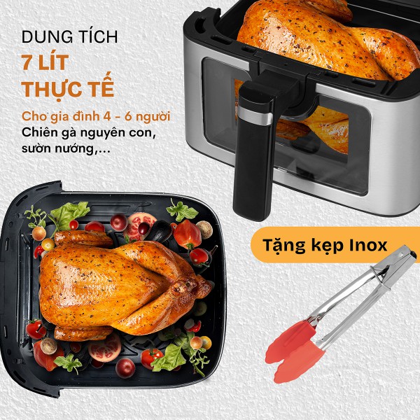 Hình ảnh chi tiết Nồi chiên không dầu Fujihome A7DH ( 7 lít) - Ảnh số 6