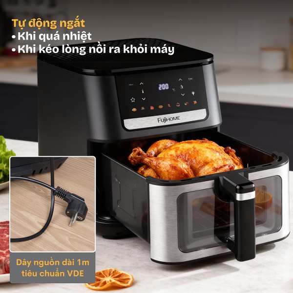 Hình ảnh chi tiết Nồi chiên không dầu Fujihome A7DH ( 7 lít) - Ảnh số 10