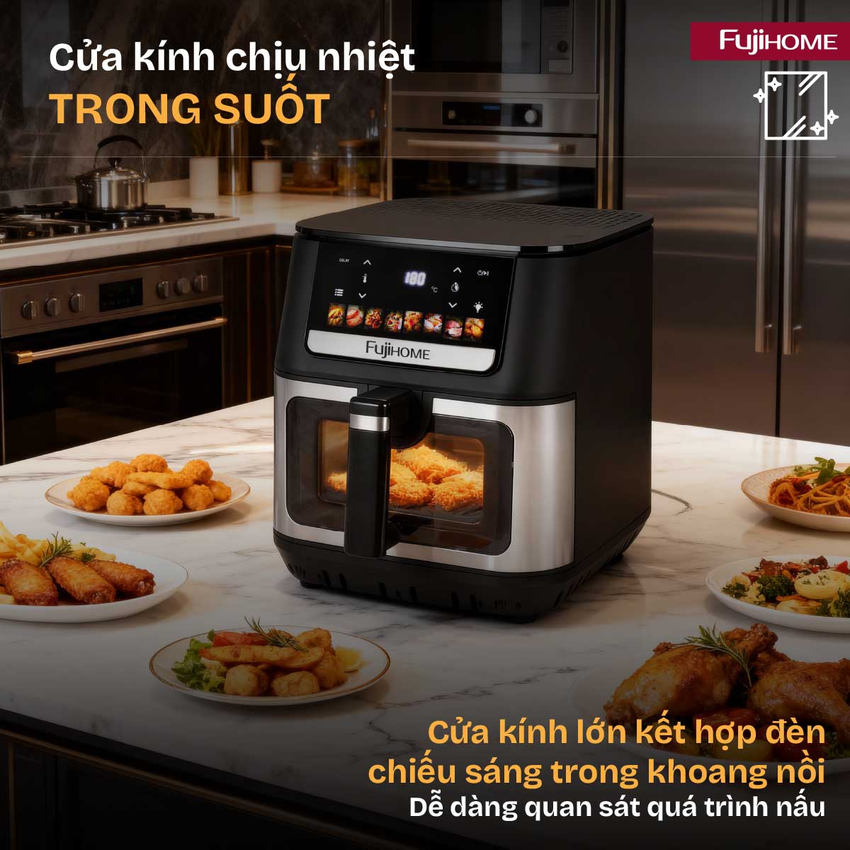 Hình ảnh chi tiết Nồi chiên không dầu Fujihome A9DH ( 9 lít) - Ảnh số 17