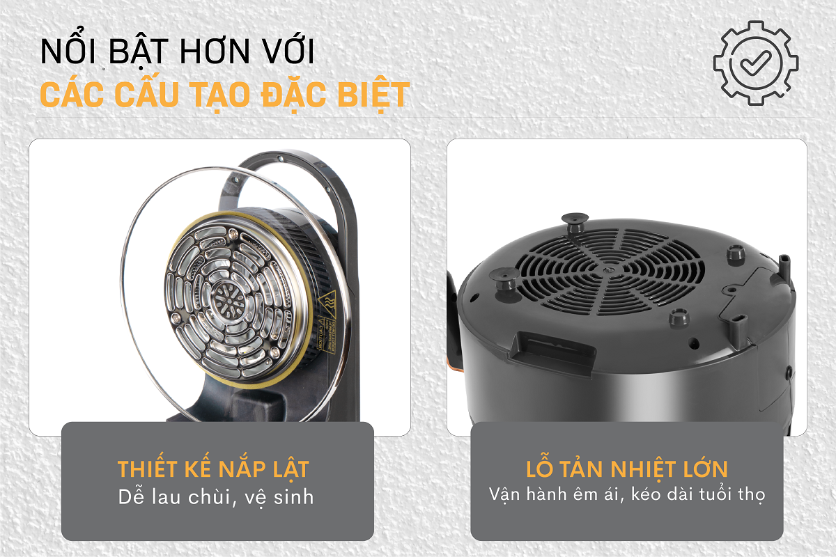 Hình ảnh chi tiết Nồi chiên không dầu Fujihome AG6D 6Lít - Dung tích 6L - Ảnh số 14