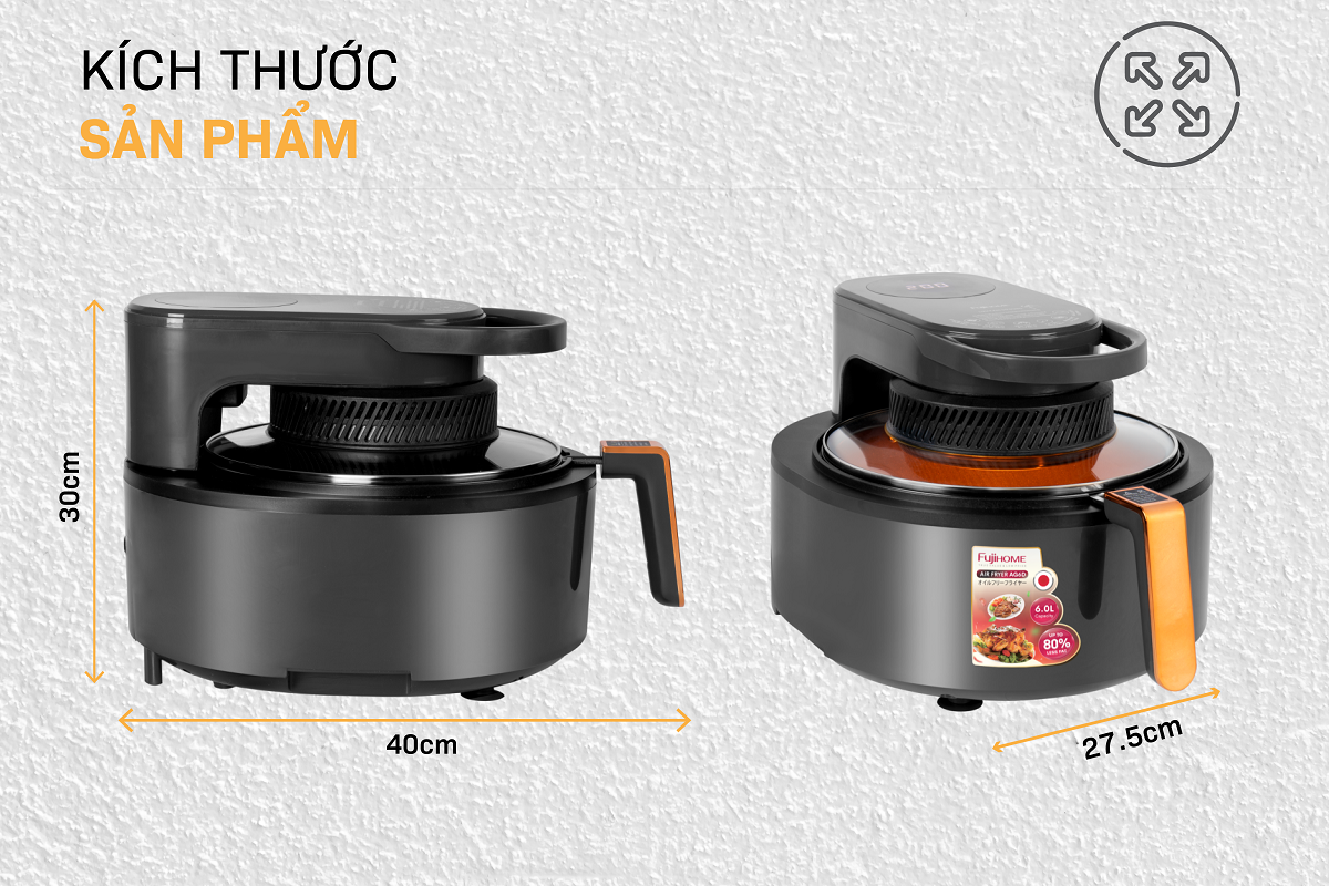 Hình ảnh chi tiết Nồi chiên không dầu Fujihome AG6D 6Lít - Dung tích 6L - Ảnh số 17