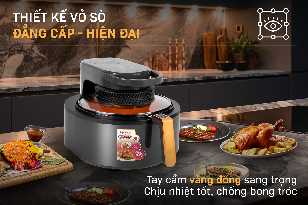 Hình ảnh chi tiết Nồi chiên không dầu Fujihome AG6D 6Lít - Dung tích 6L - Ảnh số 5
