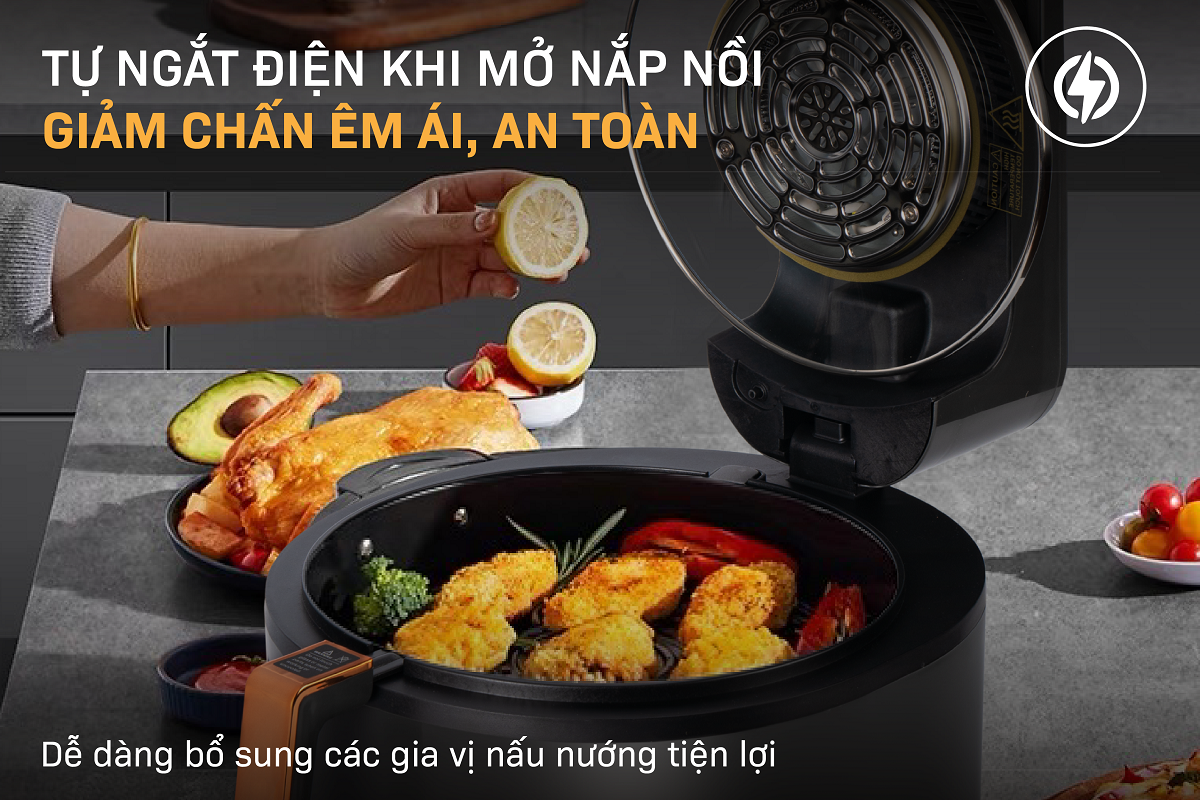 Hình ảnh chi tiết Nồi chiên không dầu Fujihome AG6D 6Lít - Dung tích 6L - Ảnh số 9
