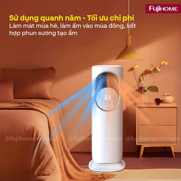 Hình ảnh chi tiết Quạt Làm Mát, Sưởi Ấm và Tạo ẩm 4 mùa Fujihome AC01 - Ảnh số 2