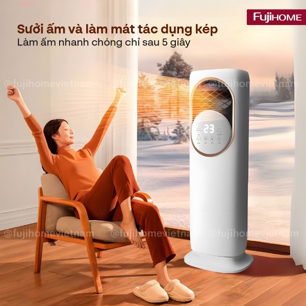 Hình ảnh chi tiết Quạt Làm Mát, Sưởi Ấm và Tạo ẩm 4 mùa Fujihome AC01 - Ảnh số 4
