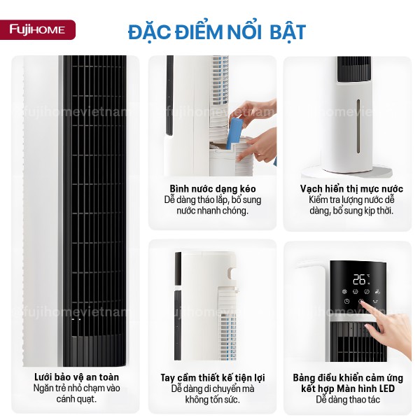 Hình ảnh chi tiết Quạt điều hòa đa năng Fujihome AC-DT5E. - Ảnh số 12