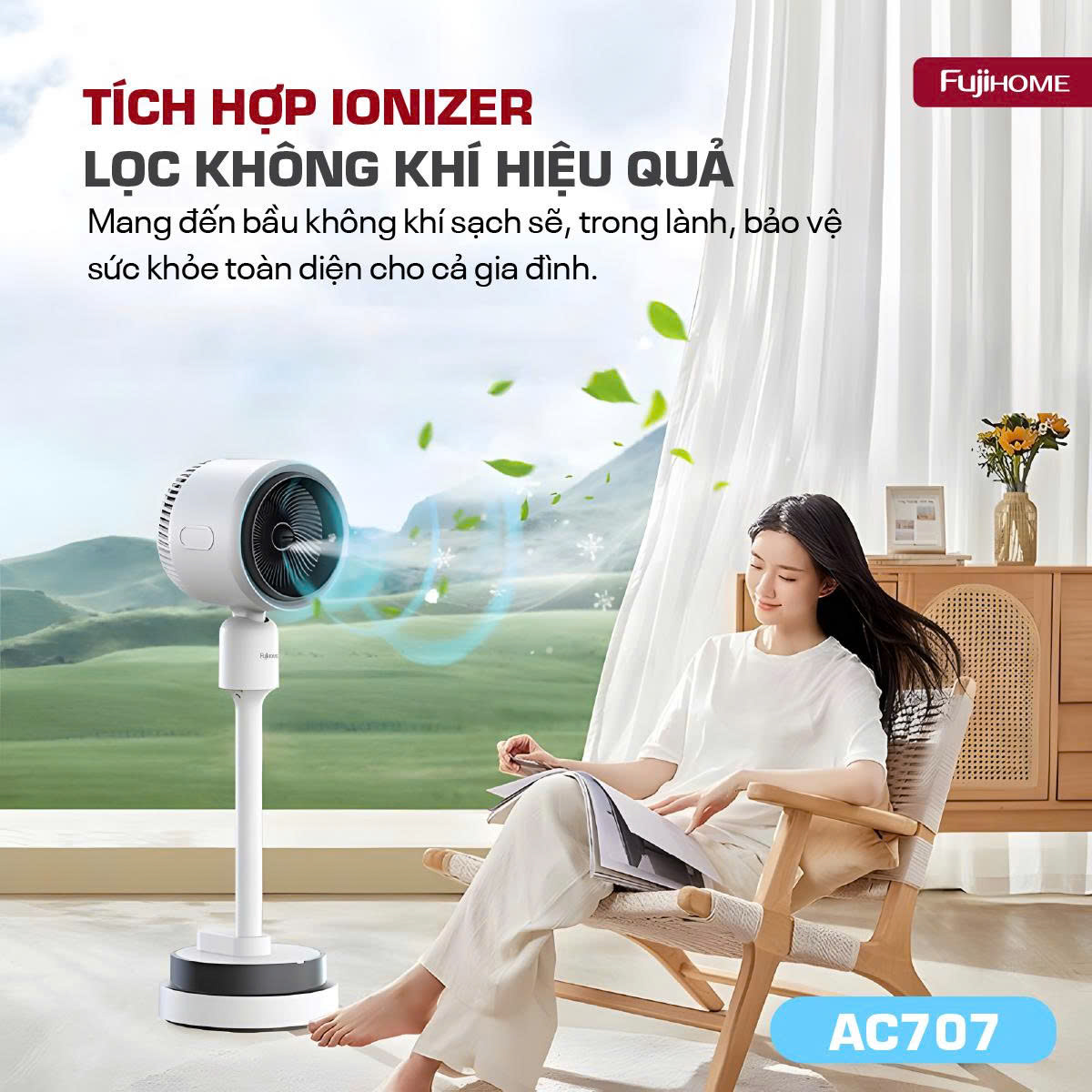 Hình ảnh chi tiết Quạt điều hòa bốn mùa đa năng Fujihome AC707 - Ảnh số 25
