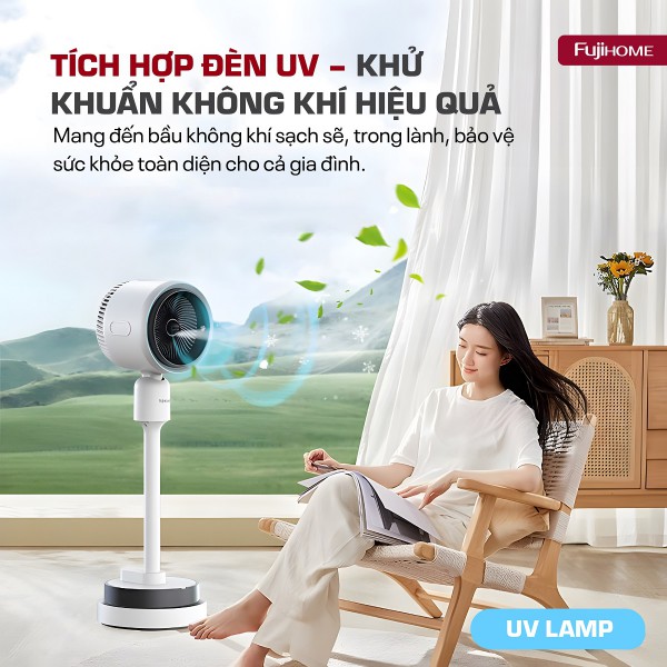 Hình ảnh chi tiết Quạt điều hòa bốn mùa đa năng Fujihome AC707 - Ảnh số 6