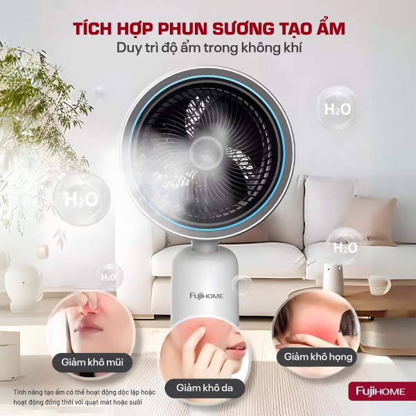 Hình ảnh chi tiết Quạt điều hòa bốn mùa đa năng Fujihome AC707 - Ảnh số 7