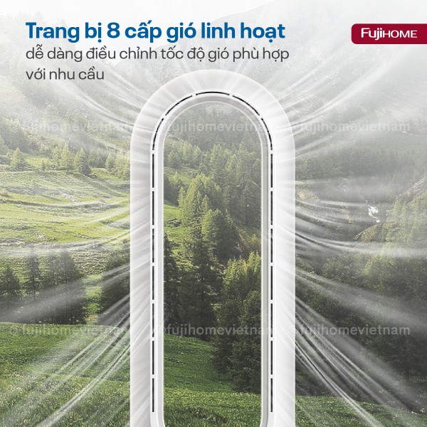 Hình ảnh chi tiết Quạt không cánh mini, lọc không khí khử khuẩn Anion + UV, WIFI BF18 - Ảnh số 13