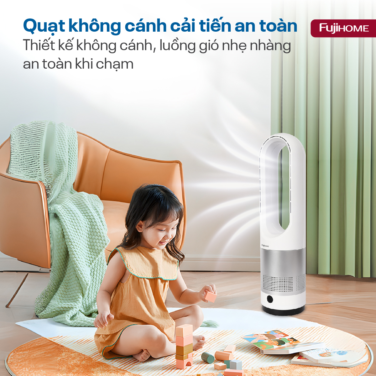 Hình ảnh chi tiết Quạt không cánh mini, lọc không khí khử khuẩn Anion + UV, WIFI BF18 - Ảnh số 14