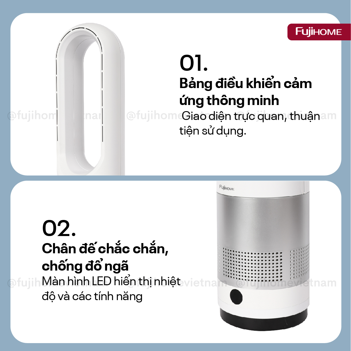 Hình ảnh chi tiết Quạt không cánh mini, lọc không khí khử khuẩn Anion + UV, WIFI BF18 - Ảnh số 23