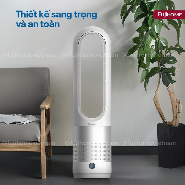 Hình ảnh chi tiết Quạt không cánh mini, lọc không khí khử khuẩn Anion + UV, WIFI BF18 - Ảnh số 5