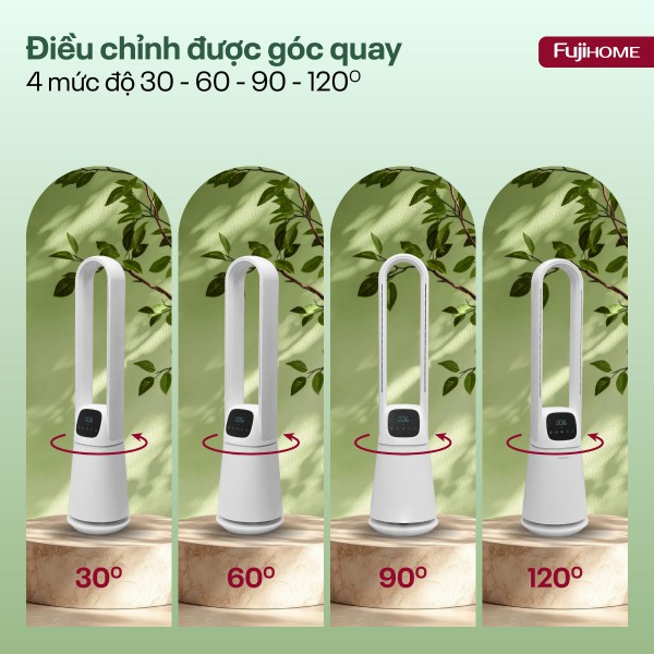 Hình ảnh chi tiết Quạt không cánh lọc không khí khử khuẩn Anion+ UV, WIFI BF065-B/W - Ảnh số 2