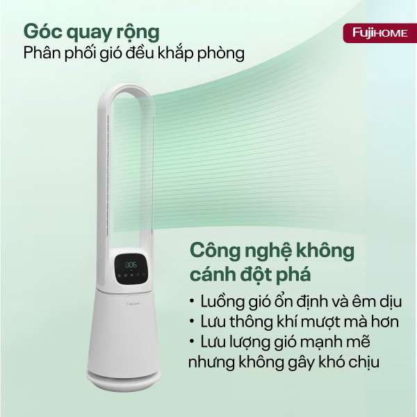 Hình ảnh chi tiết Quạt không cánh lọc không khí khử khuẩn Anion+ UV, WIFI BF065-B/W - Ảnh số 6
