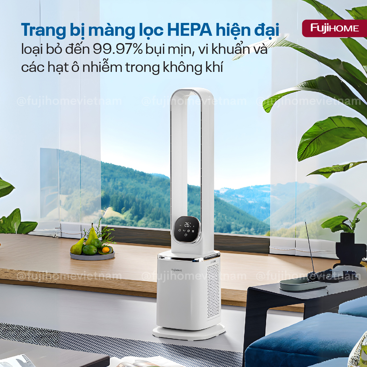 Hình ảnh chi tiết Quạt không cánh tích hợp lọc không khí cao cấp HEPA và Ion BF-05R-HEPA - Ảnh số 15