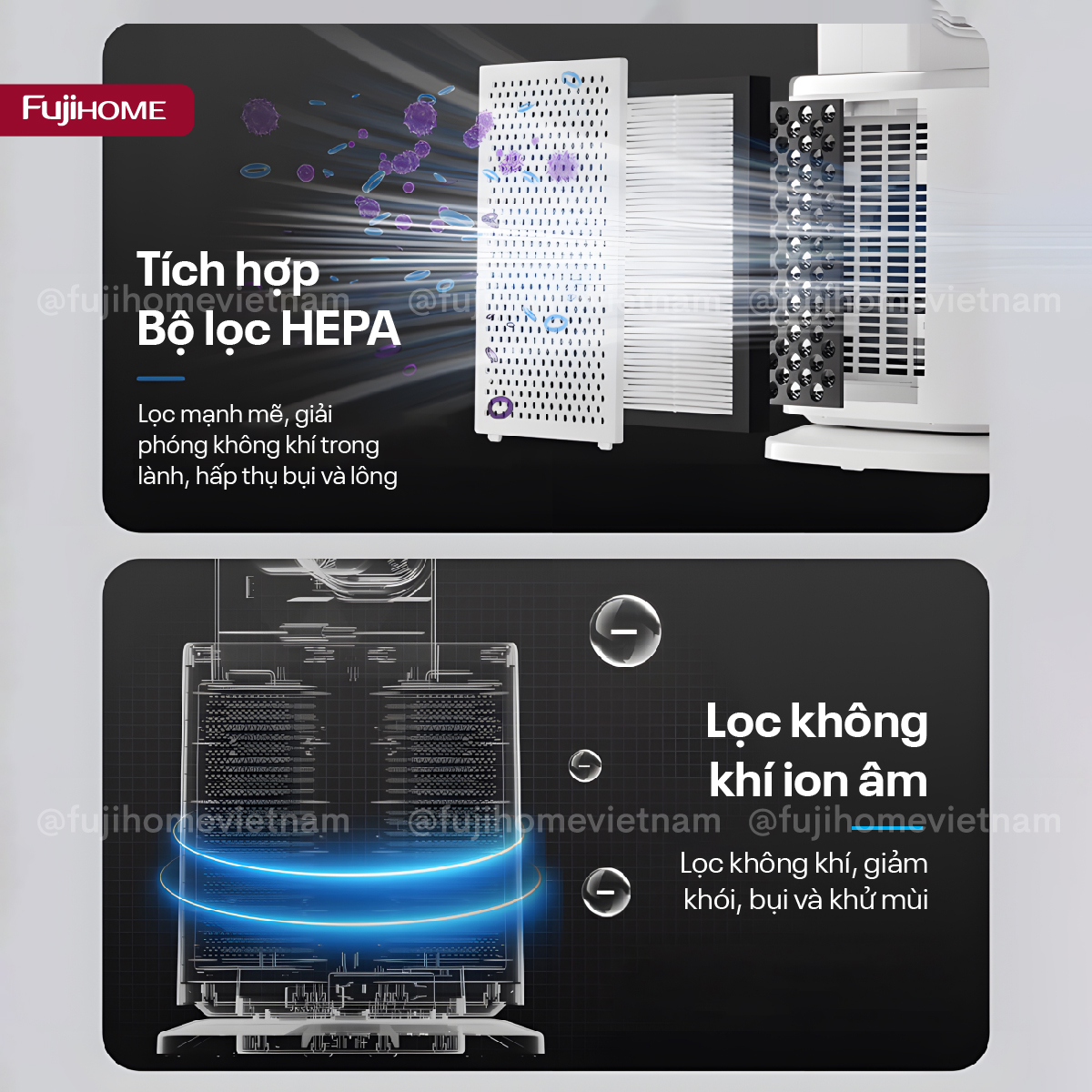 Hình ảnh chi tiết Quạt không cánh tích hợp lọc không khí cao cấp HEPA và Ion BF-05R-HEPA - Ảnh số 16