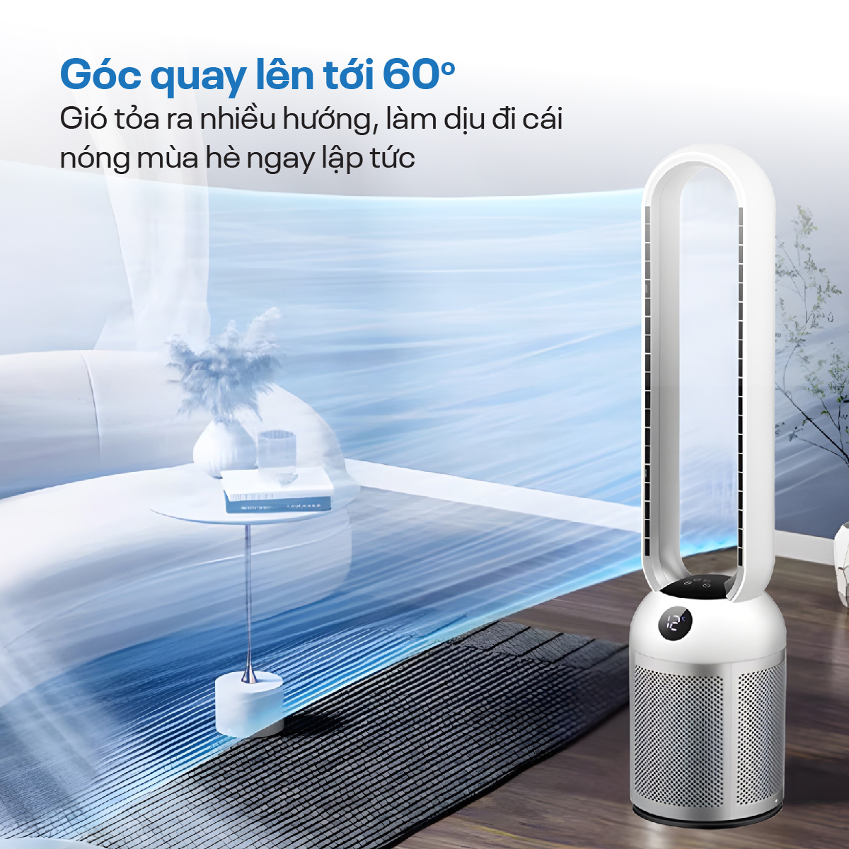 Hình ảnh chi tiết Quạt không cánh tích hợp lọc không khí bằng HEPA , Ion bạc BF307DC - Ảnh số 22