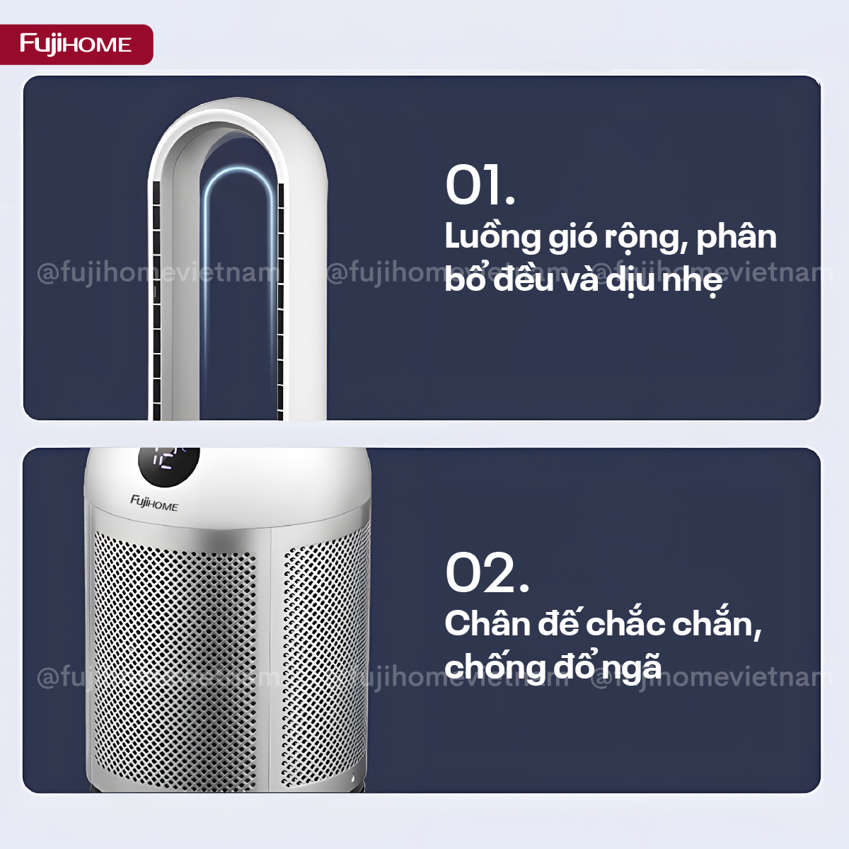 Hình ảnh chi tiết Quạt không cánh tích hợp lọc không khí bằng HEPA , Ion bạc BF307DC - Ảnh số 26