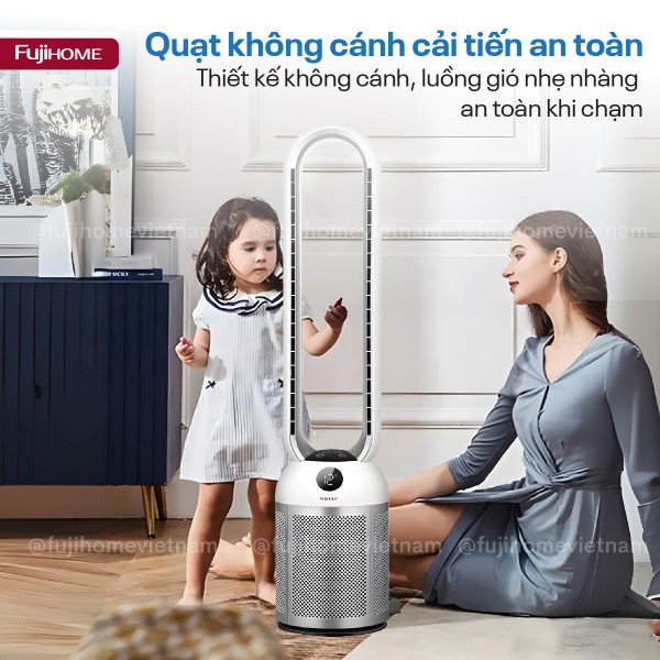Hình ảnh chi tiết Quạt không cánh tích hợp lọc không khí bằng HEPA , Ion bạc BF307DC - Ảnh số 9