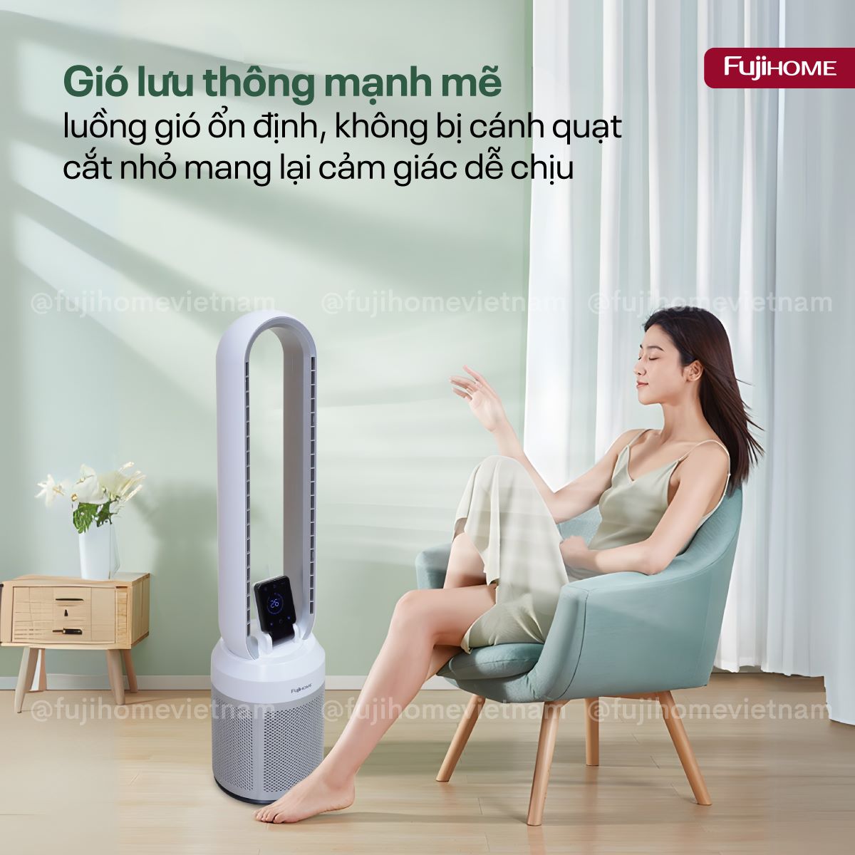 Hình ảnh chi tiết Quạt không cánh tích hợp lọc không khí bằng HEPA, Ion bạc BF308DC - Ảnh số 22