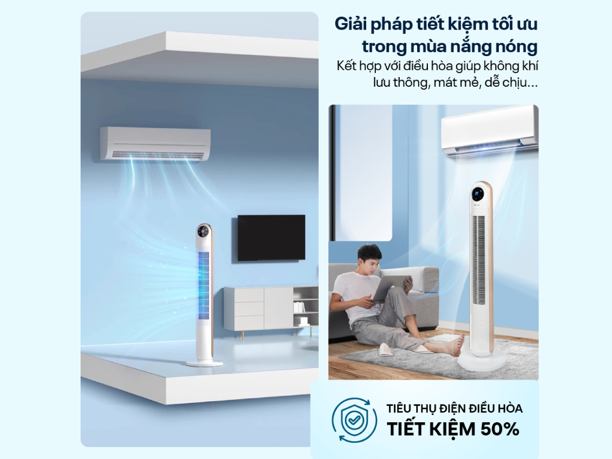 Hình ảnh chi tiết Quạt tháp (quạt không cánh) cao cấp Fujihome TF-13E - Ảnh số 14