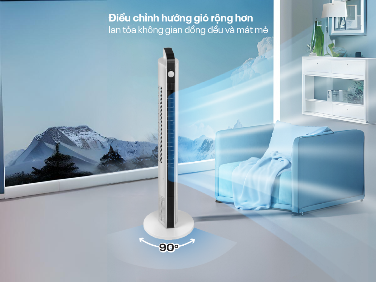 Hình ảnh chi tiết Quạt tháp (quạt không cánh) cao cấp điện tử Fujihome TF-12HM - Ảnh số 5