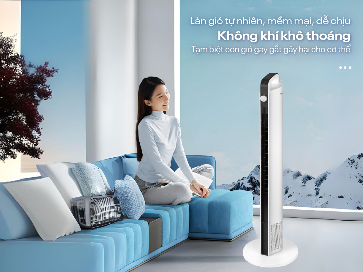 Hình ảnh chi tiết Quạt tháp (quạt không cánh) cao cấp điện tử Fujihome TF-12HM - Ảnh số 8