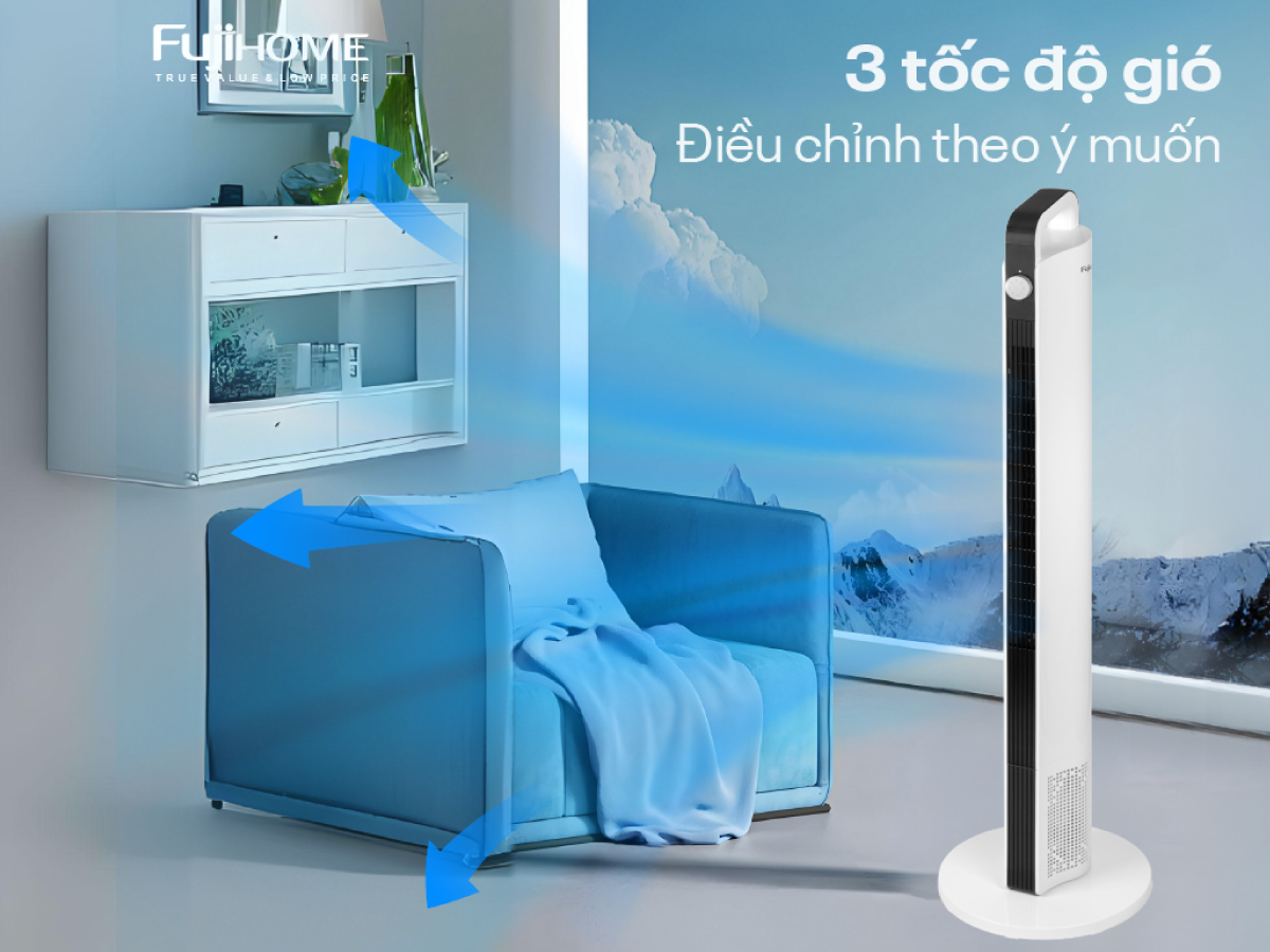 Hình ảnh chi tiết Quạt tháp (quạt không cánh) cao cấp điện tử Fujihome TF-12HM - Ảnh số 9