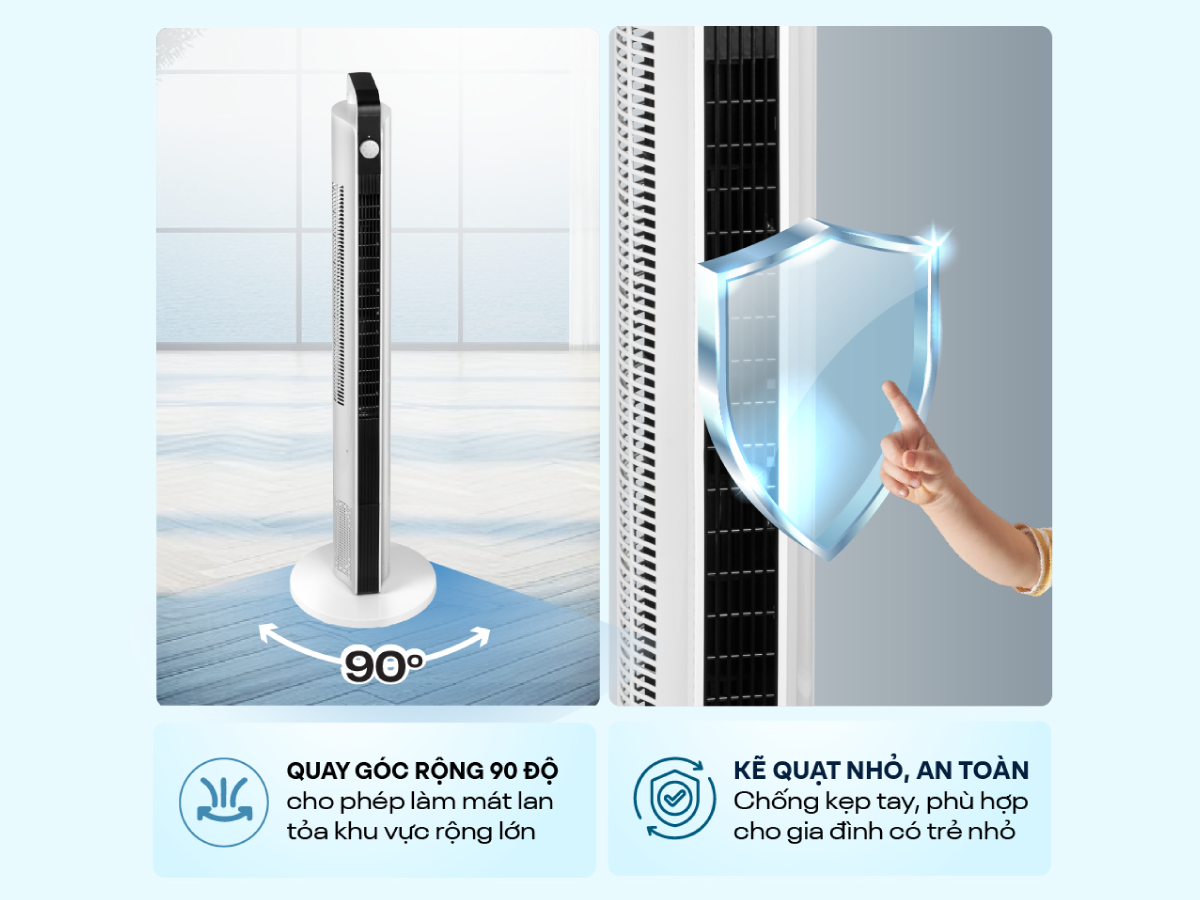 Hình ảnh chi tiết Quạt tháp (quạt không cánh) cao cấp điện tử Fujihome TF-12HM - Ảnh số 10