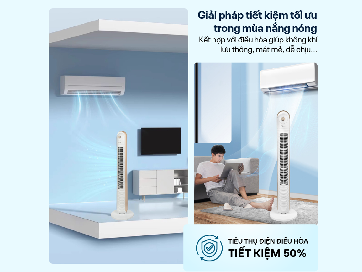 Hình ảnh chi tiết Quạt tháp (quạt không cánh) cao cấp điện tử Fujihome TF-13EM - Ảnh số 11