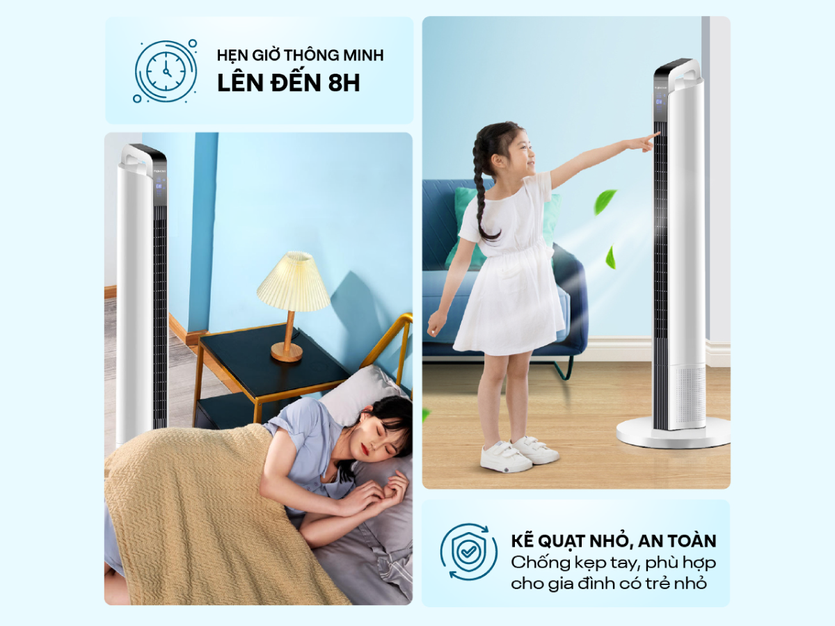 Hình ảnh chi tiết Quạt tháp (quạt không cánh) cao cấp điện tử Fujihome TF-12HE - Ảnh số 12