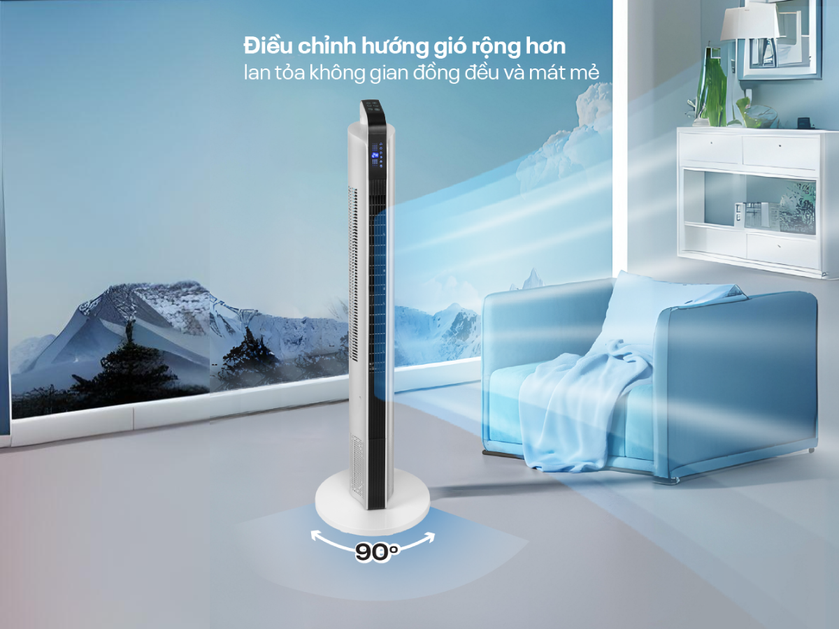 Hình ảnh chi tiết Quạt tháp (quạt không cánh) cao cấp điện tử Fujihome TF-12HE - Ảnh số 5